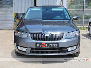 Реснички на фары Skoda Octavia III A7 (2013-2016) + УСТАНОВОЧНЫЙ КОМПЛЕКТ
